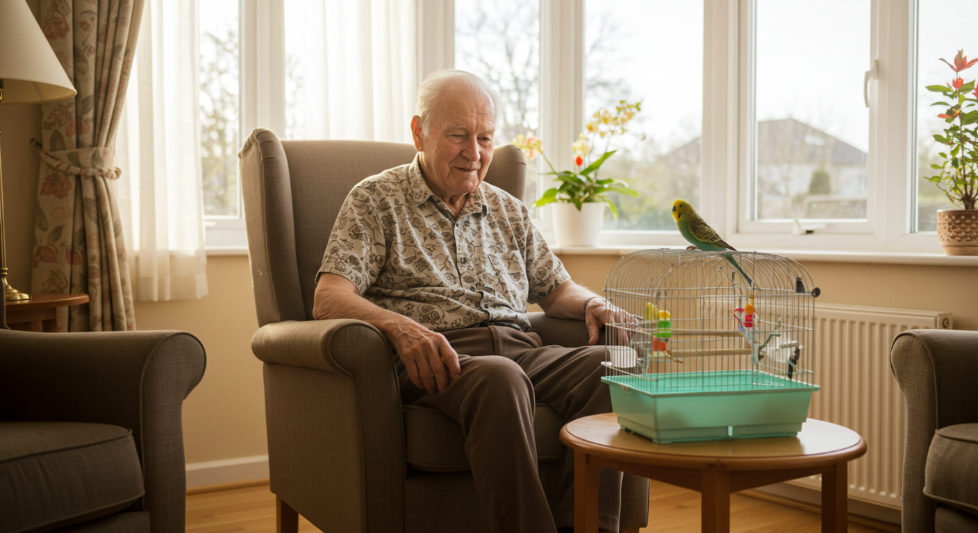 A bird companion, Created with AI